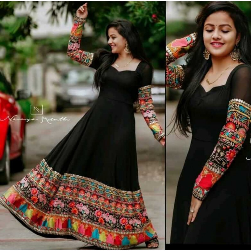 south indian fashion gowns